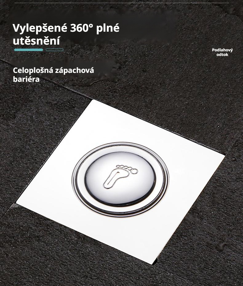 Detail skákacího jádra uzávěru odtokového potrubí