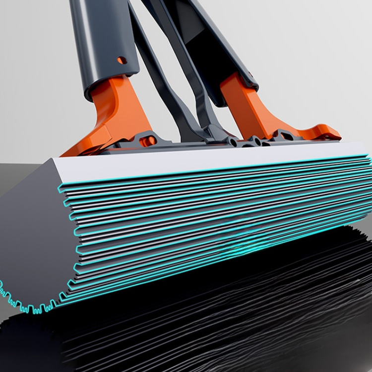 ハンドフリーコットン吸水モップ 厚手スポンジモップ レイジー・プレッシャー・スクイーズ・ホーム・モップ