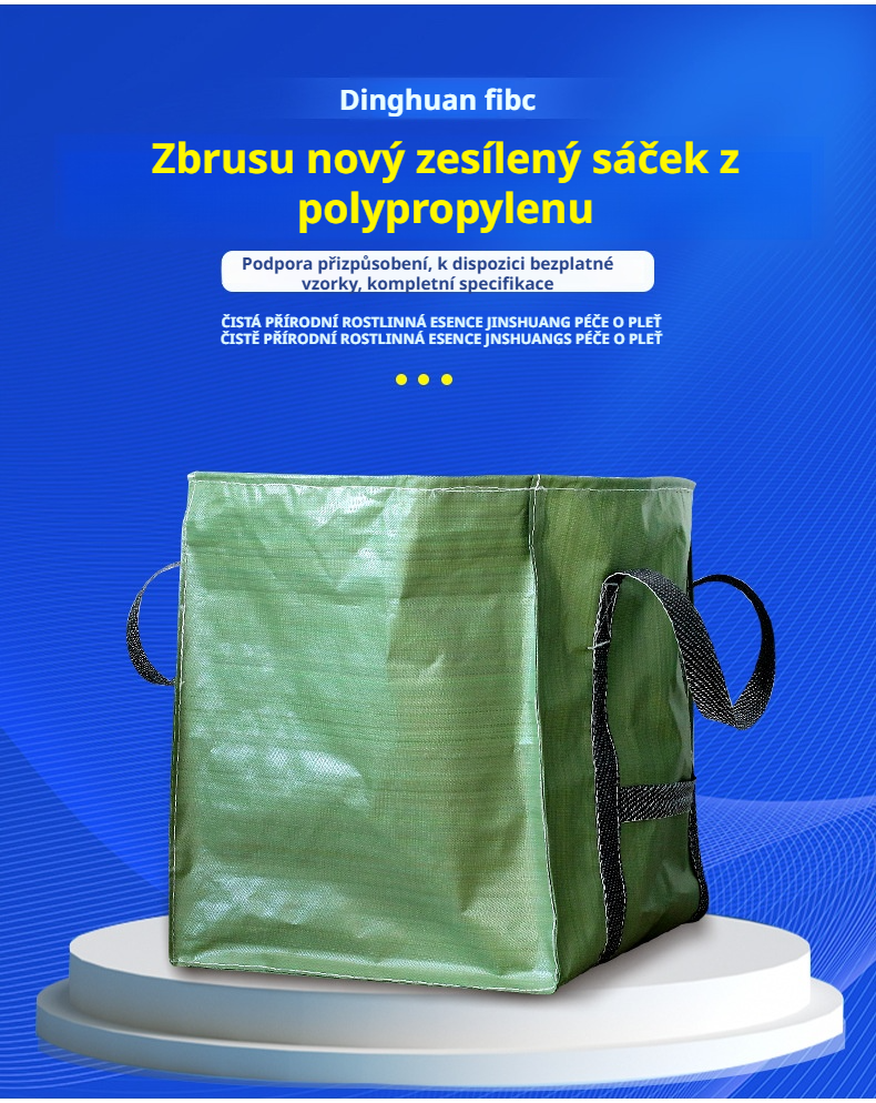 Venkovní čtvercový pytel na zahradní listí ve velké kapacitě