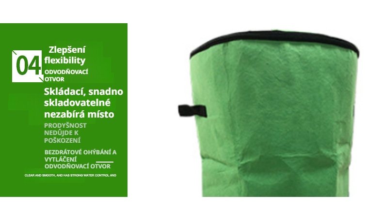 Odolný kompostovací pytel připravený k použití