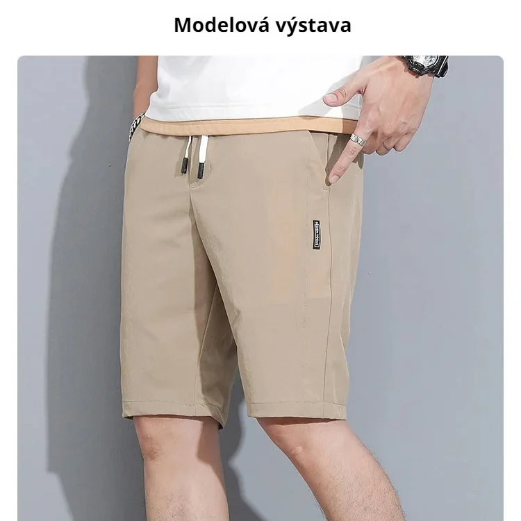 Pánské kraťasy z ledového hedvábí