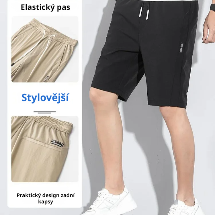 Pánské kraťasy z ledového hedvábí