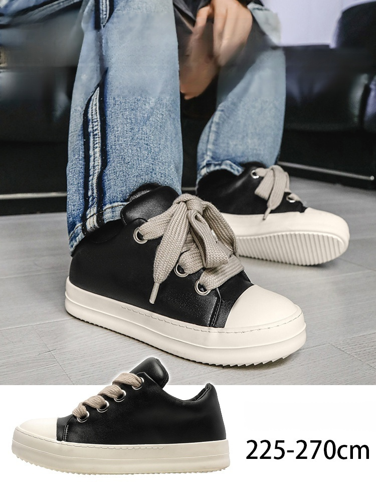 대인기 캐주얼 가죽 스니커즈