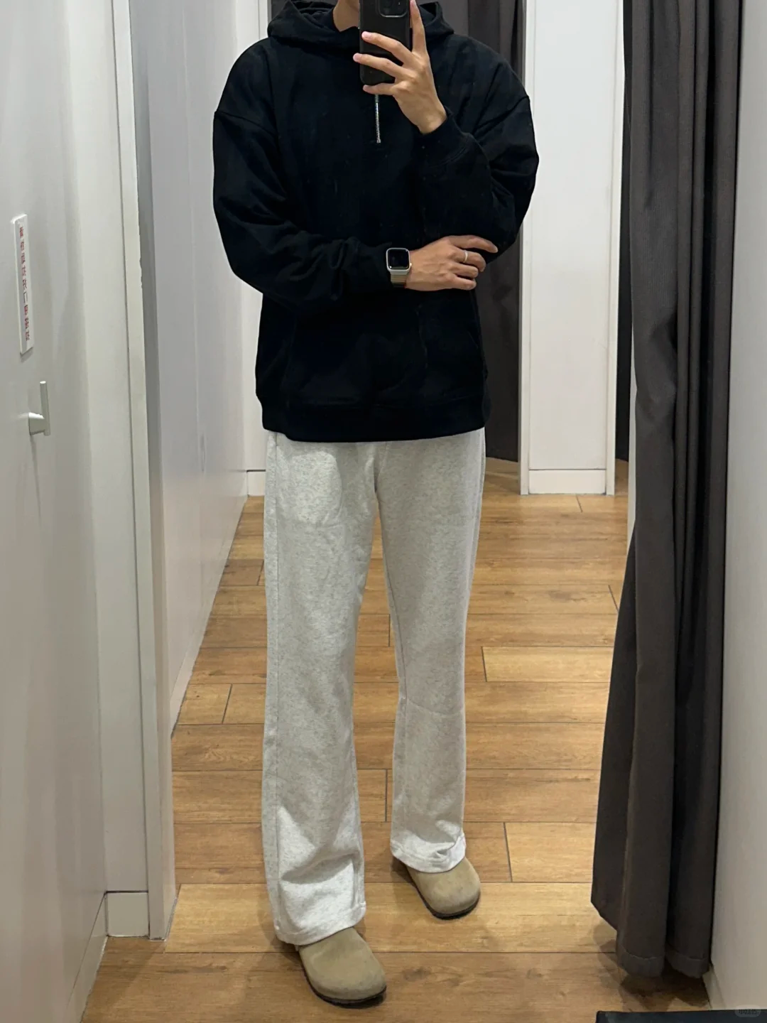 남성용 통기성 하프 지퍼 스웨트셔츠