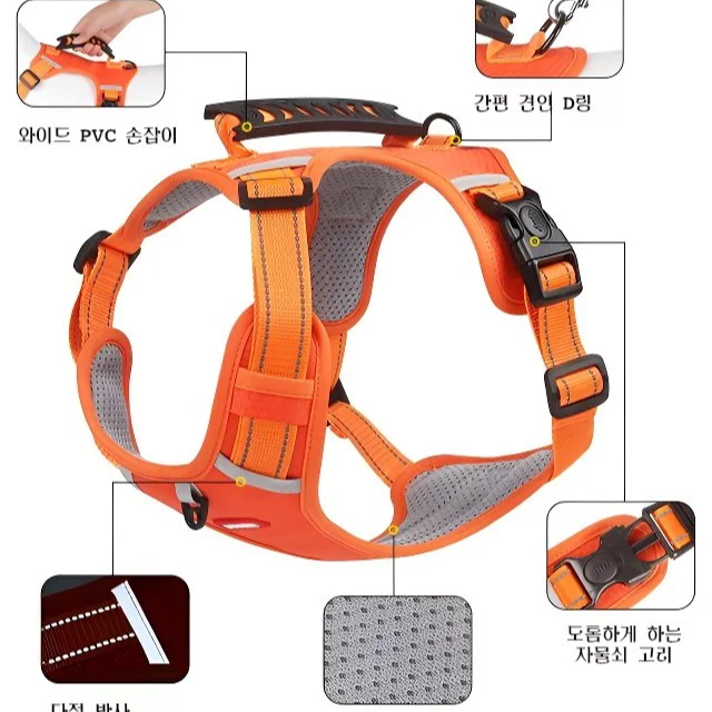 충돌 방지 반려동물 가슴끈 
