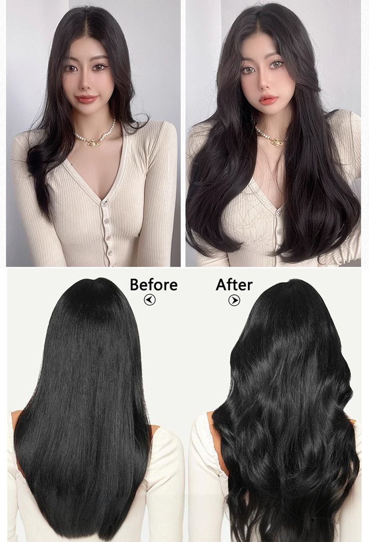 【إذا كنت تخشى الوزن الثقيل، فاختر هذا!】مجموعة شعر مستعار بدون درزات و مكونة من سبع قطع