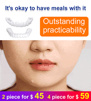 Whitening artificial teeth dentures