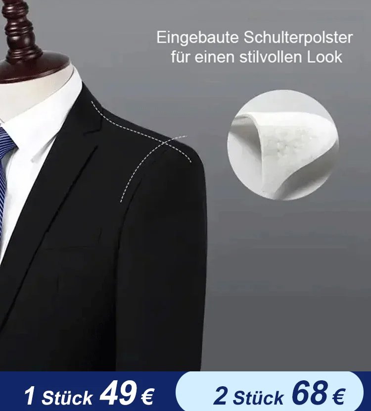 Herrenanzug Slim Fit Anzug 3er Set