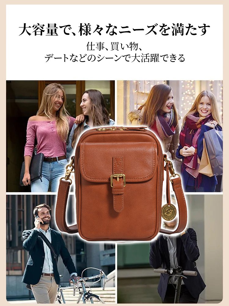 RFIDスキミング防止ショルダーバッグ