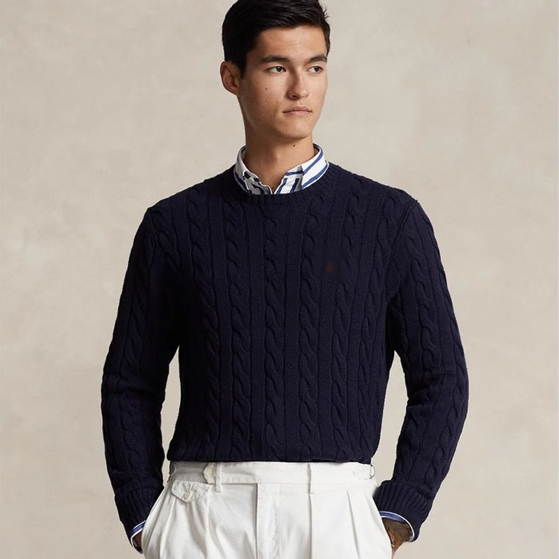 Unisex embroidered crew neck sweater