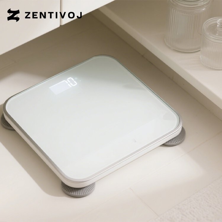 智慧體重計與手機APP連線示意圖