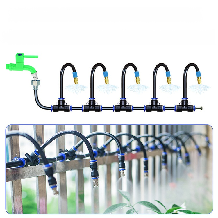 Universal adjustable angle copper sprayer atomizing system