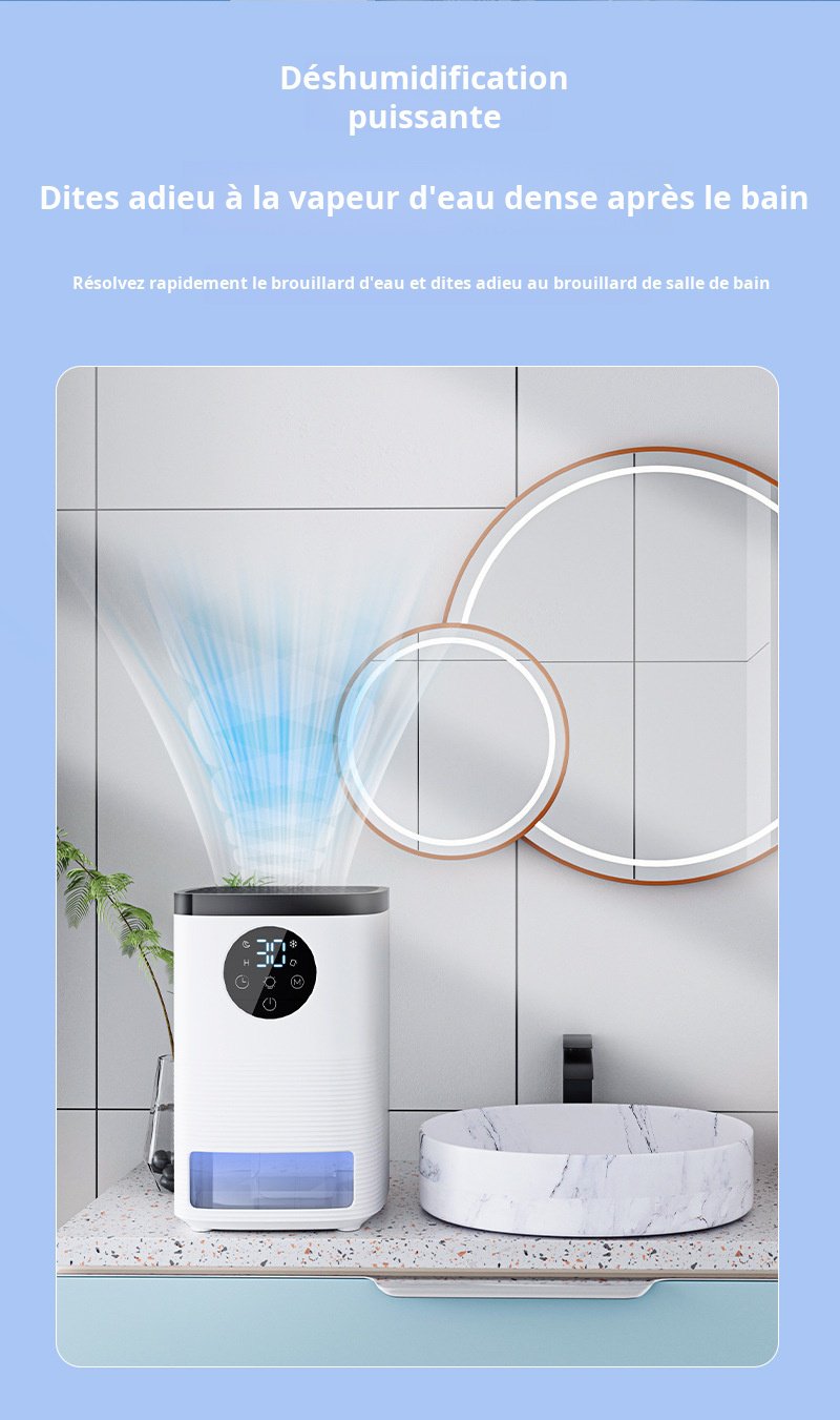 Vue de face du mini déshumidificateur moderne