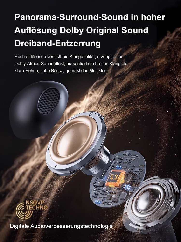 【Pulsrichtungs-Tonübertragung】Ohrclip-Knochenschall-Sportkopfhörer