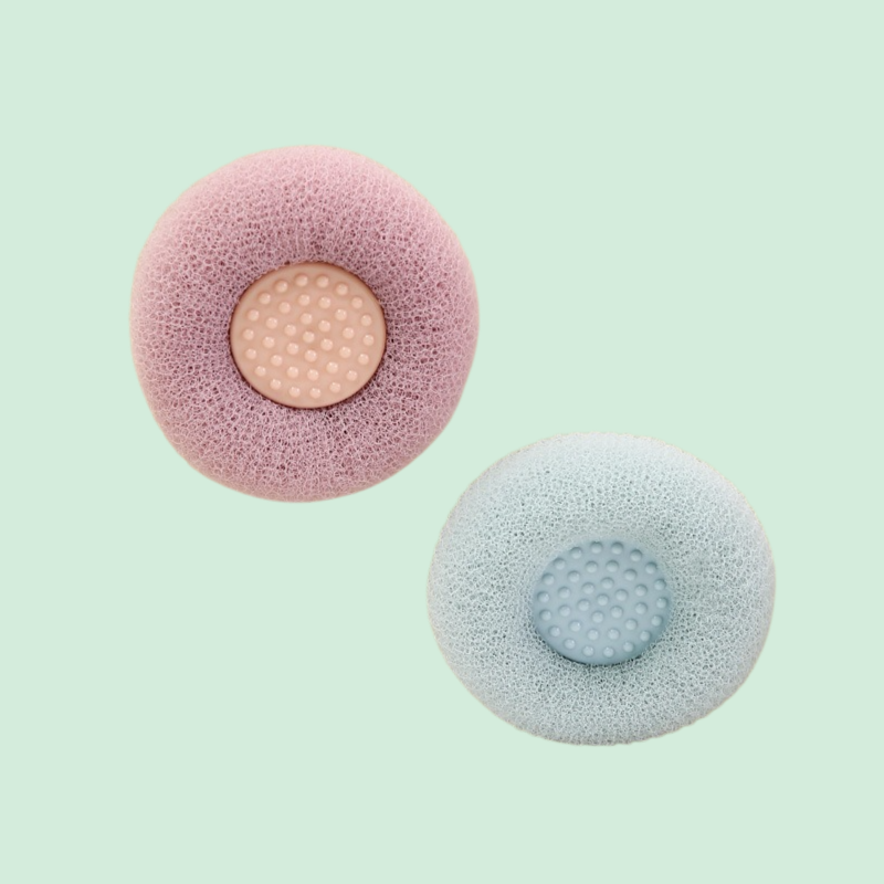 Bath soft suction cup flower ball