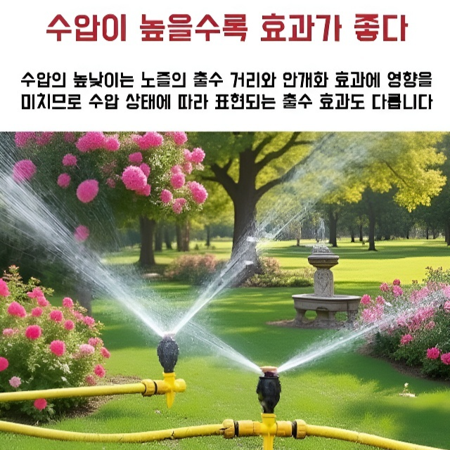 360도 회전 자동 스프링클러