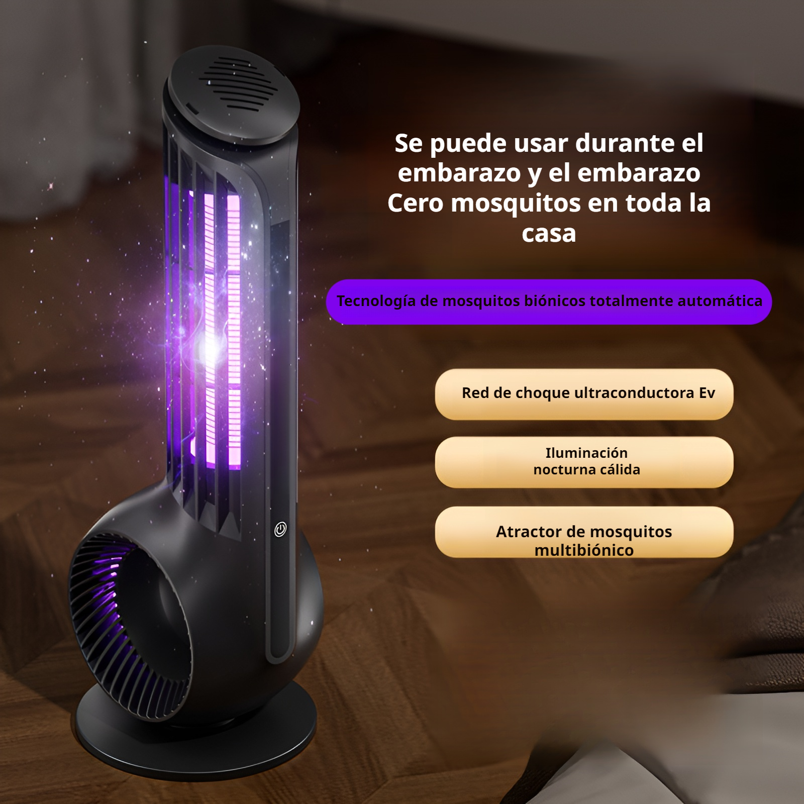 Trampa para mosquitos y lámpara asesina