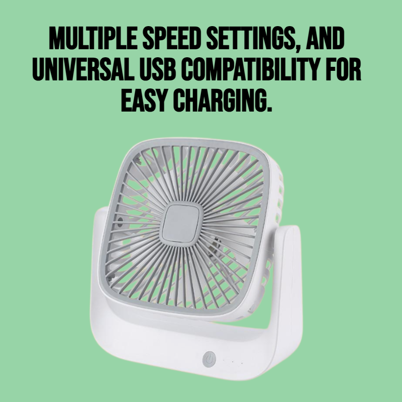 USB charging portable desktop wind power fan
