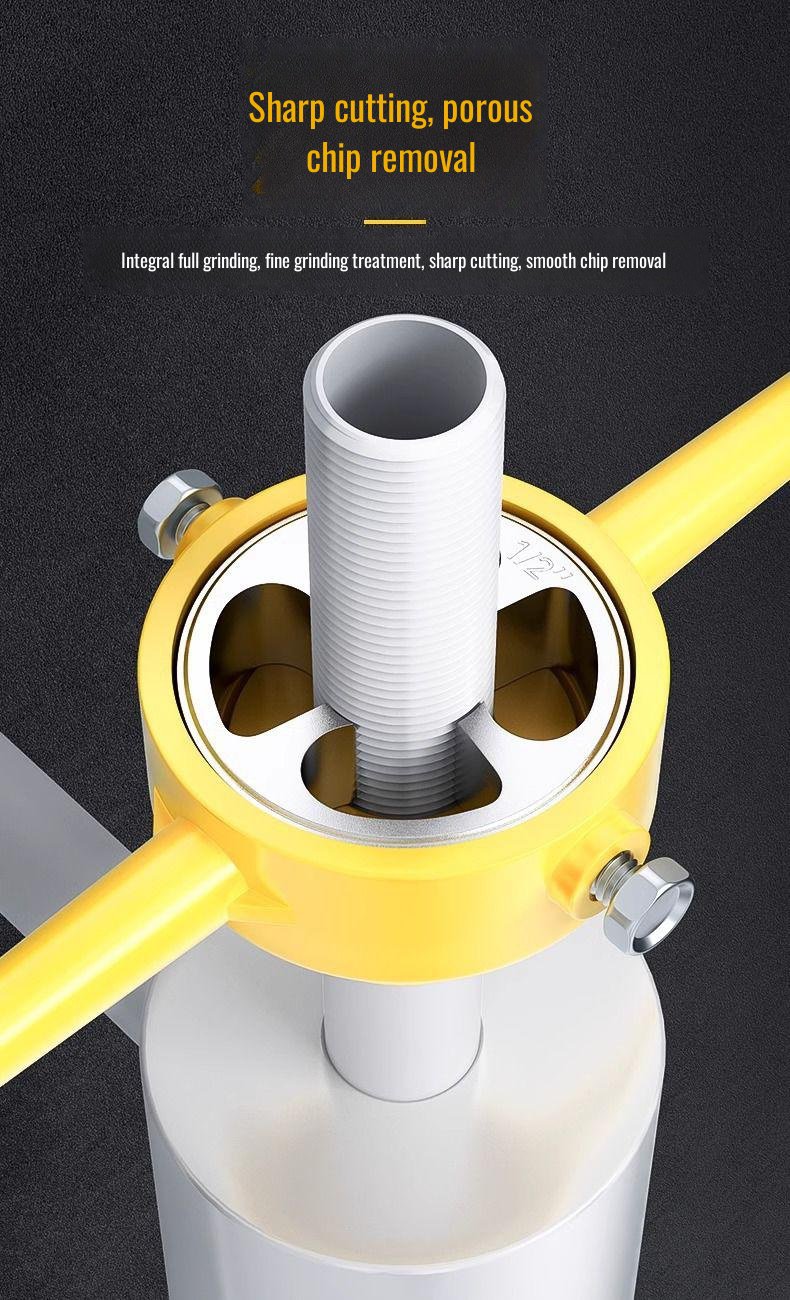 Easy-to-use water pipe threader for DIY projects