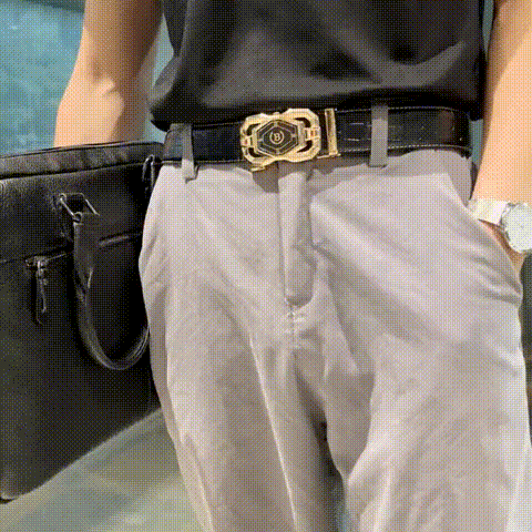 ビジネス用メンズ本革ベルト