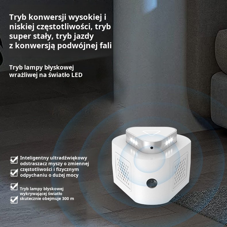 Ultradźwiękowy środek odstraszający szczury i komary, ulepszony artefakt odstraszający szczury czter