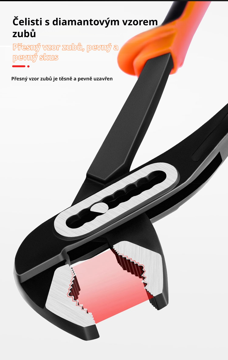 Snadné použití univerzálního klíče na potrubí