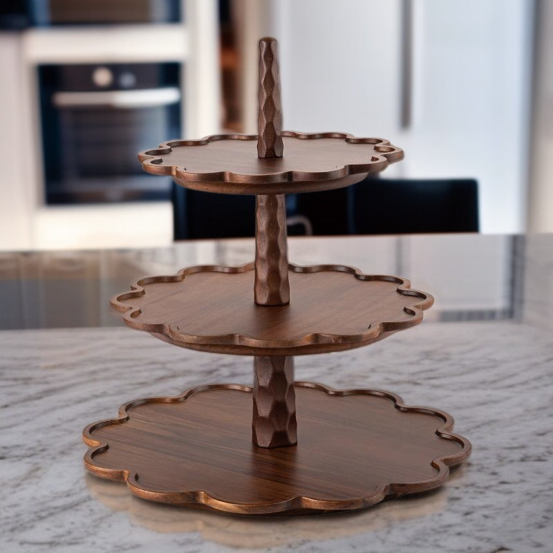 나무 원형 팔레트