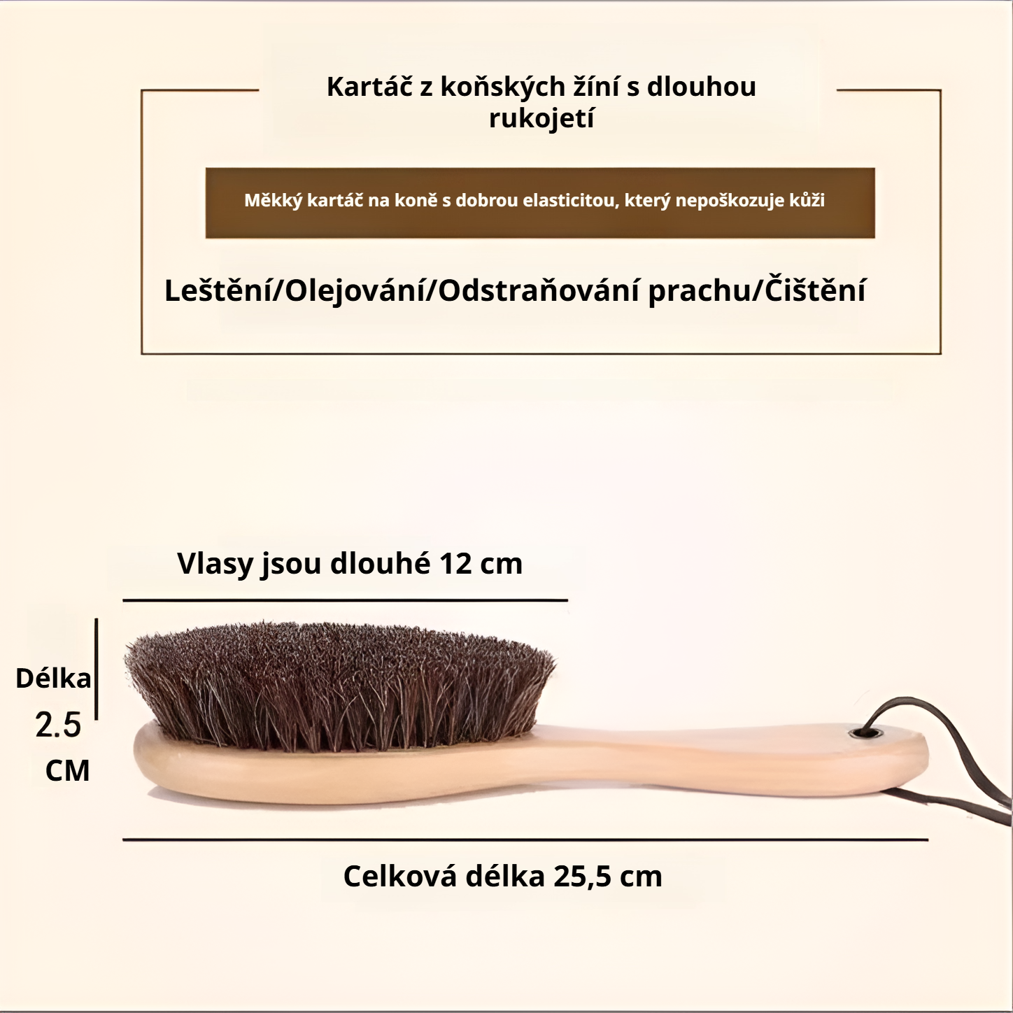 Speciální kartáč na údržbu oblečení z kašmíru