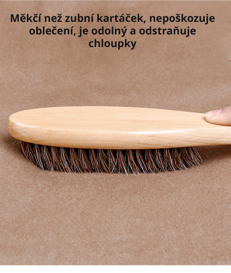 Kartáč na kašmír pro prodloužení životnosti oblečení