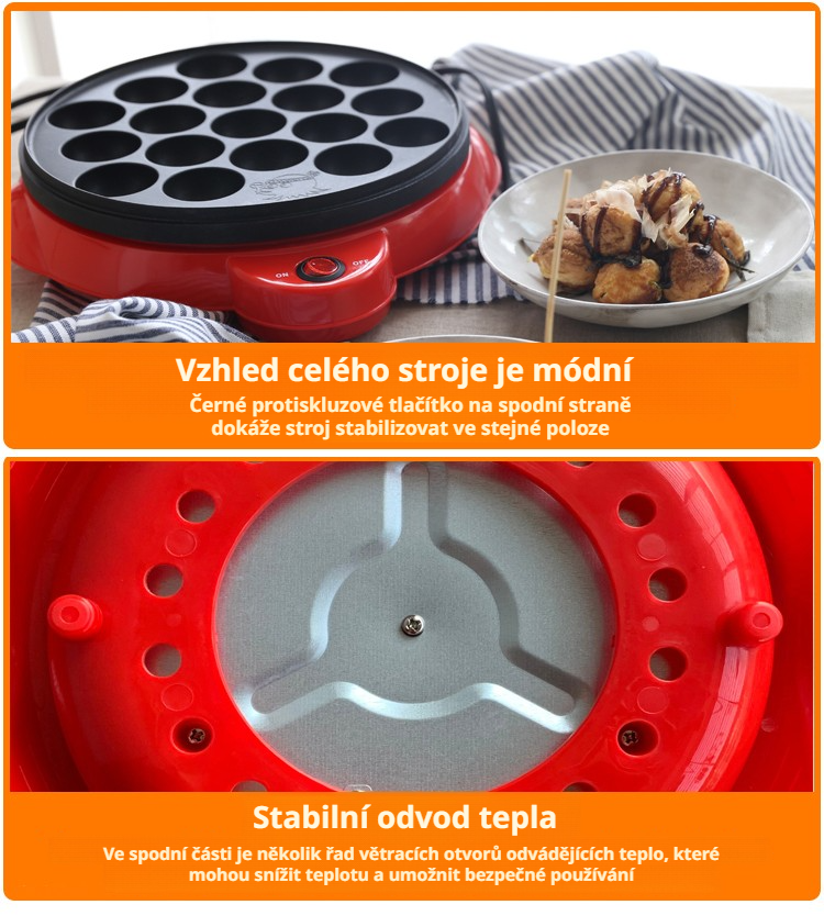 Sada na přípravu takoyaki s příslušenstvím