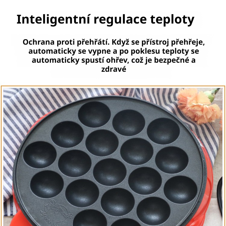 Zařízení na výrobu kuliček z chobotnice – Pečící stroj a příslušenství