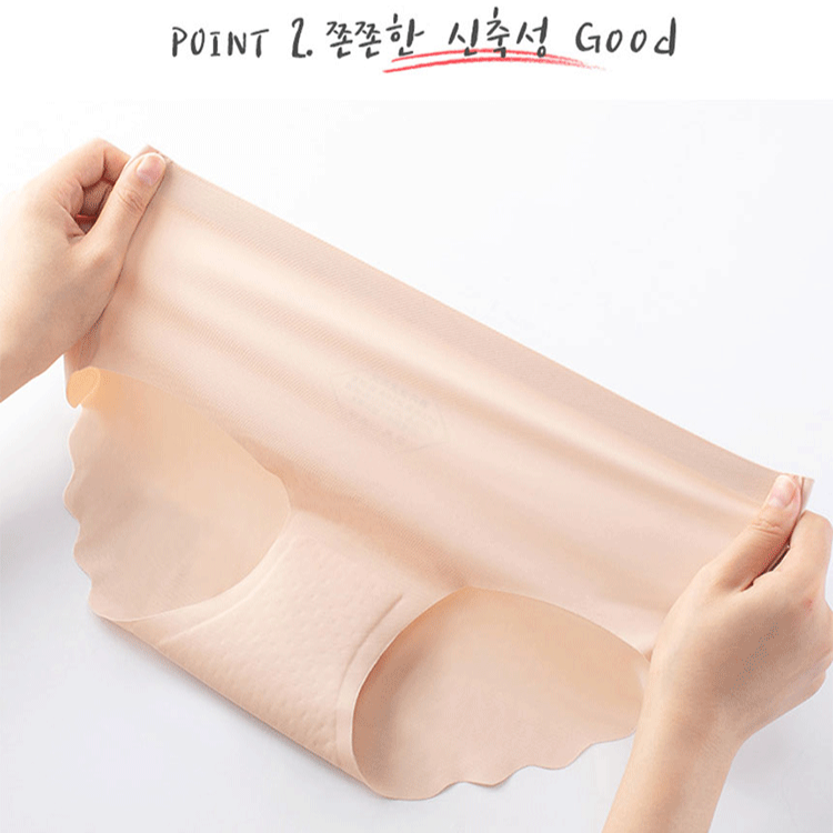 여성 라텍스 노라인 항균 팬티