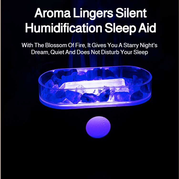 Crystal Colorful Ambient Lights Mute Aromatherapy Humidifier
