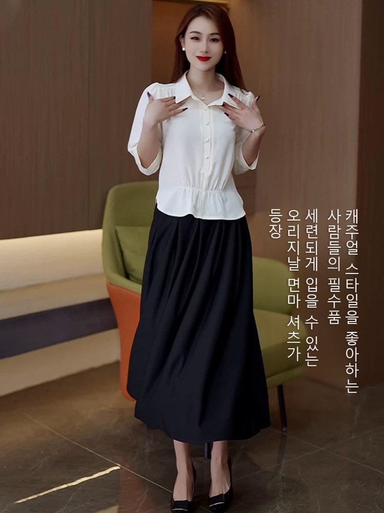 【INS 핫 리스트】슬림핏 패션 블라우스