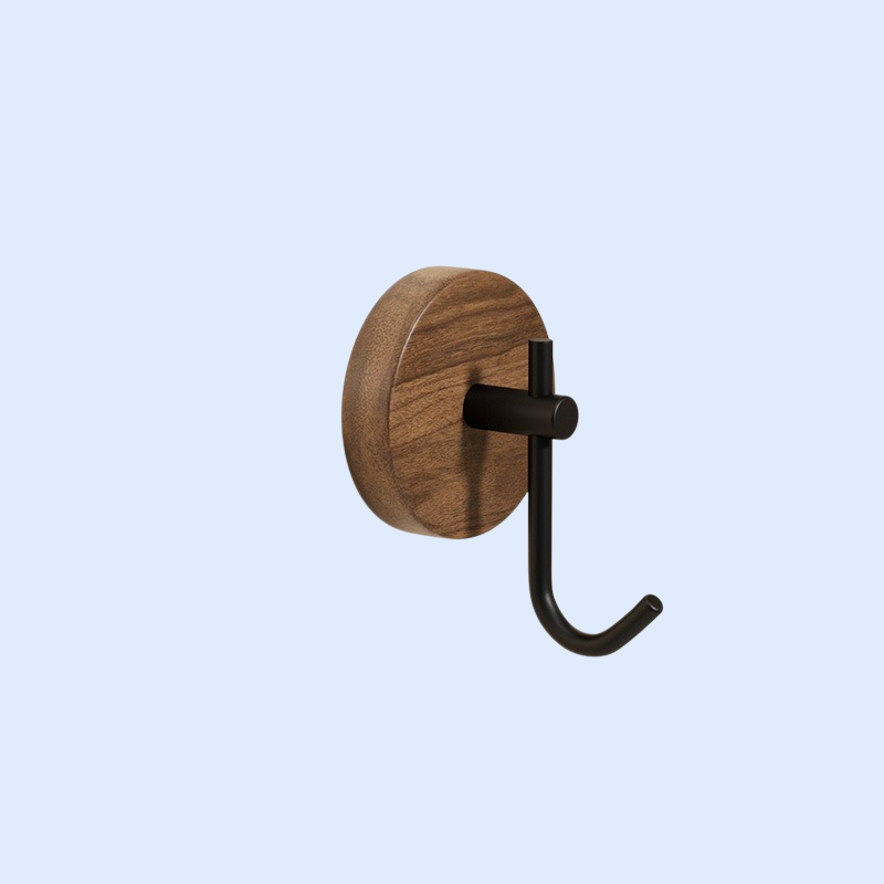 クルミ材の強力吸盤フック