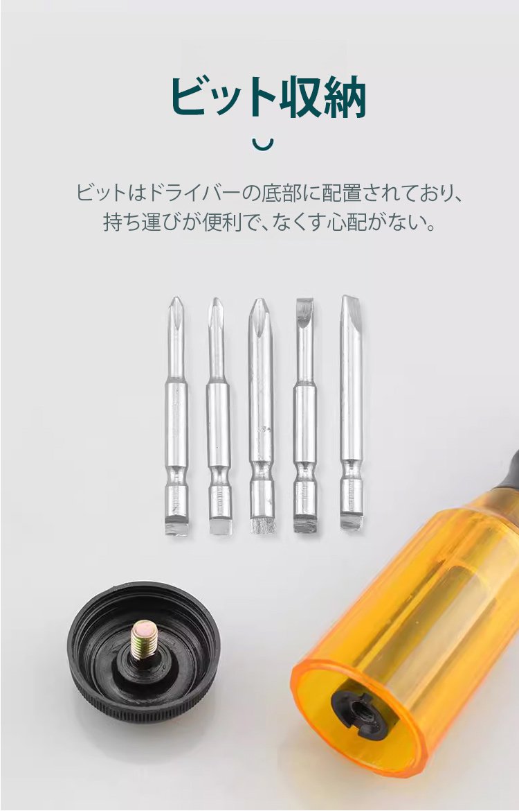 家庭用の工具としてのプッシュ式ドライバー