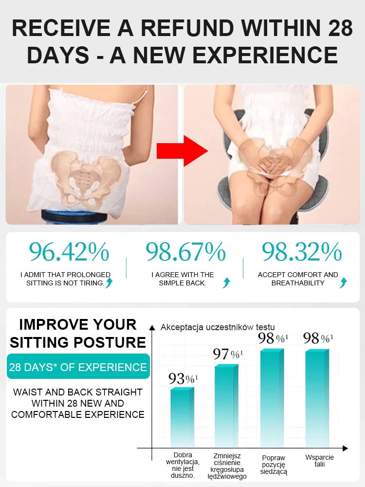 Ergonomic Posture-Correcting Lumbar Support Chair