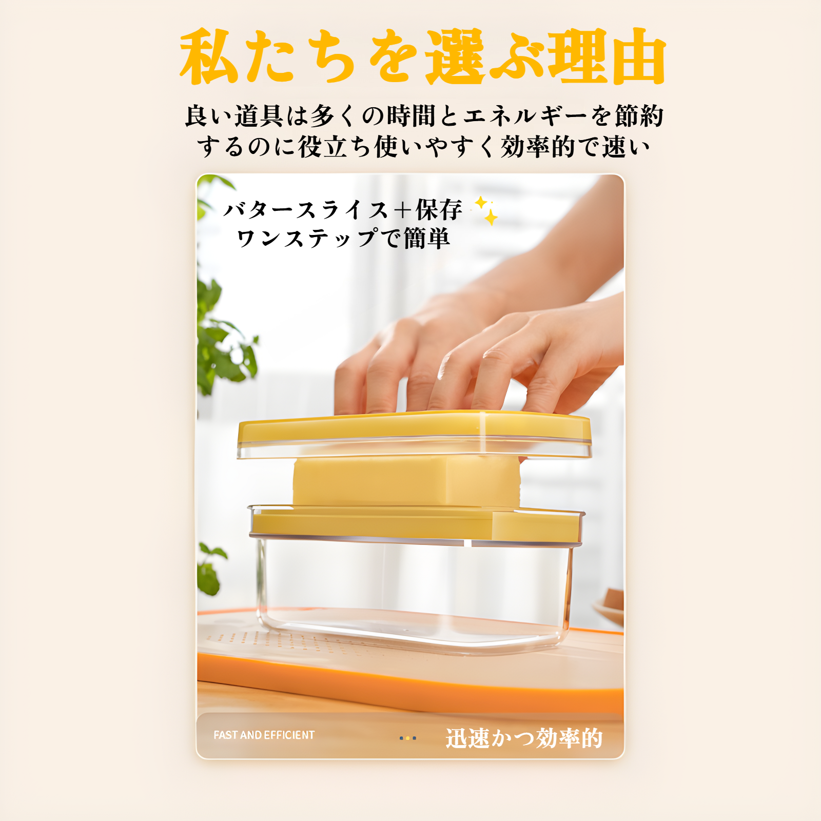 蓋付きチーズ保存箱の使用イメージ