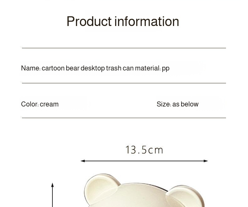 Cream organizer bin with compartments for easy sorting