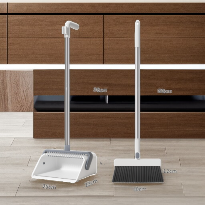 가정용 라지 두꺼운 빗자루 세트 편리한 수납 리린 접이식 쓰레받기 내구 쓰레받기 세트 두꺼운 쓰레받기 세트