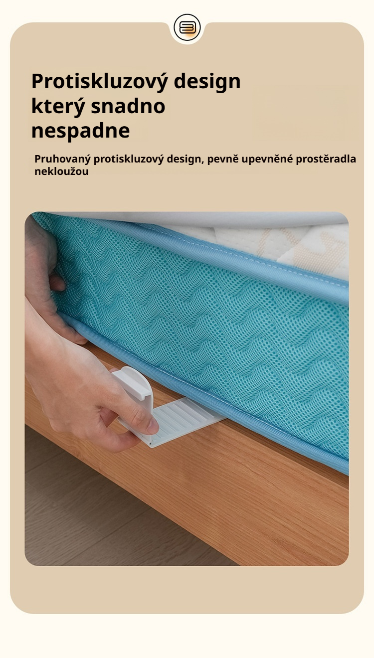 Robustní držák na povlečení při použití