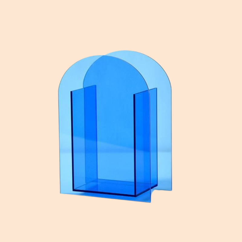 Simple acrylic art geometric vase