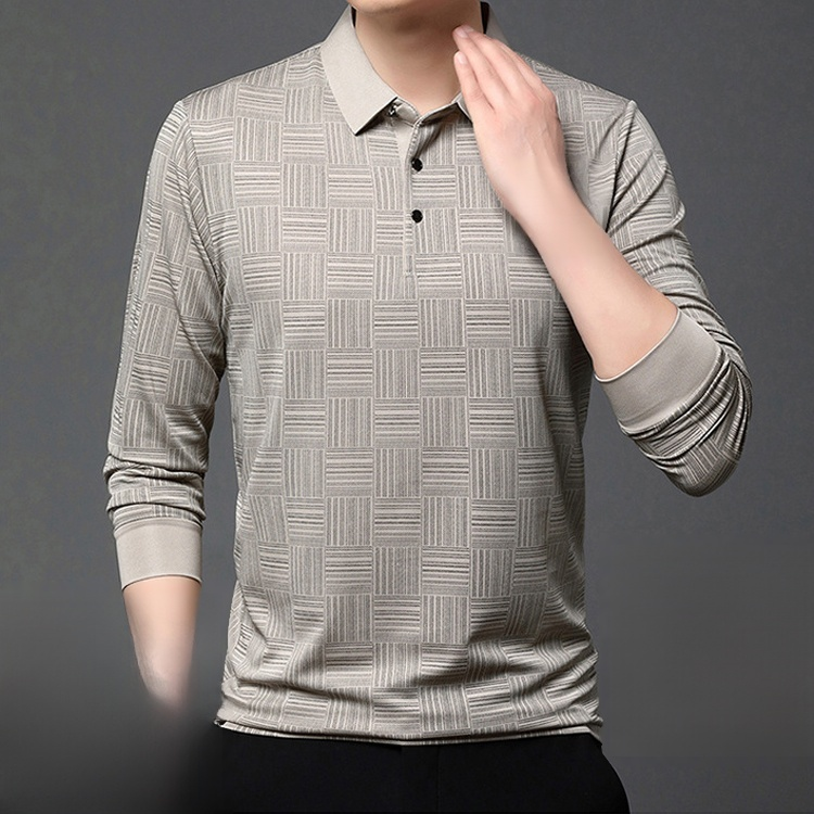 New men's fashion casual polo shirt