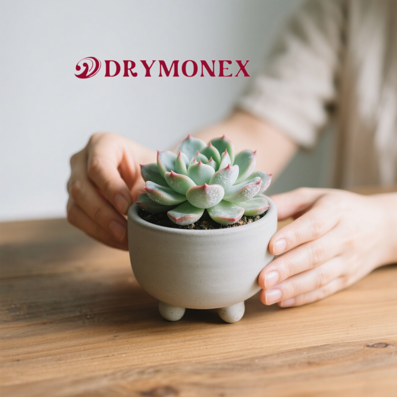 育てやすく、管理も簡単な小さな鉢に入ったかわいい多肉植物