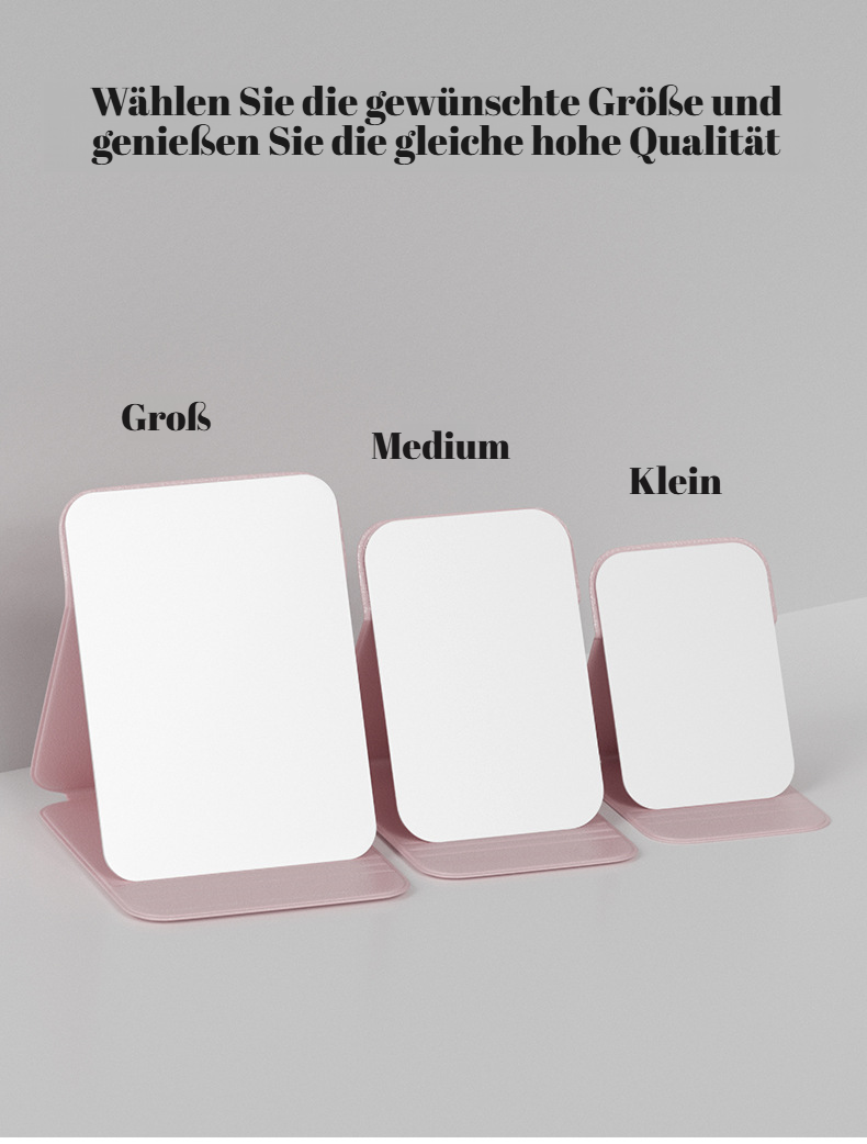 Stilvoller tragbarer Spiegel für Damen