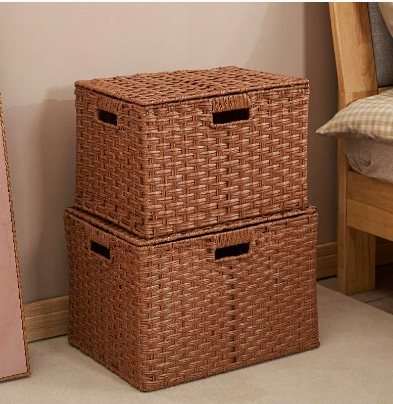 草を使った おしゃれな収納ボックス