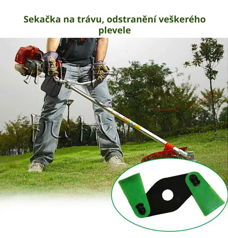 Listový žací kotouč pro křovinořez detail