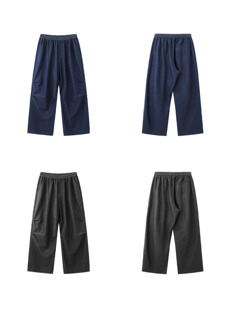 남성 캐주얼 팬츠 에어컨 팬츠 속건 아이스 팬츠 데님 라이크 와이드 퍼포먼스 캐주얼 팬츠