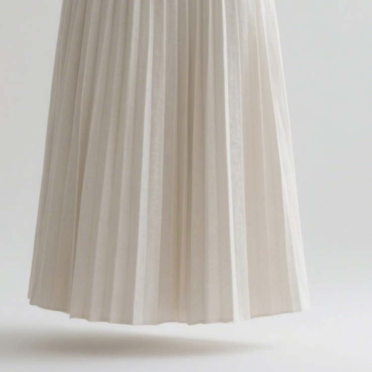ドレープポリエステルプリーツスカート