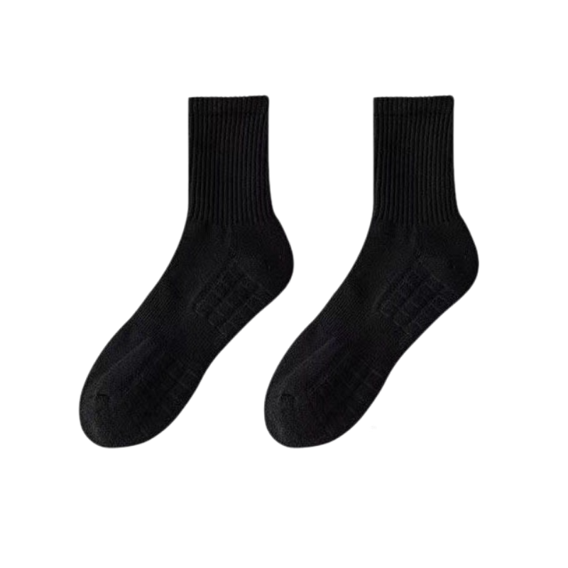 남자 두꺼운 타월 밑창 중간 스타킹 항균 방취 중간 스타킹 스포츠 양말 긴 타월 밑창 양말